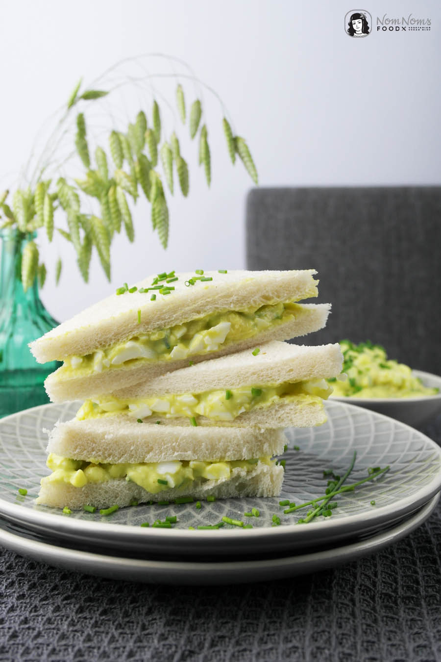Avocado-Curry-Eiersalat Sandwich