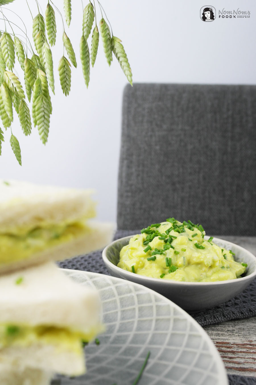 Avocado-Curry-Eiersalat Sandwich