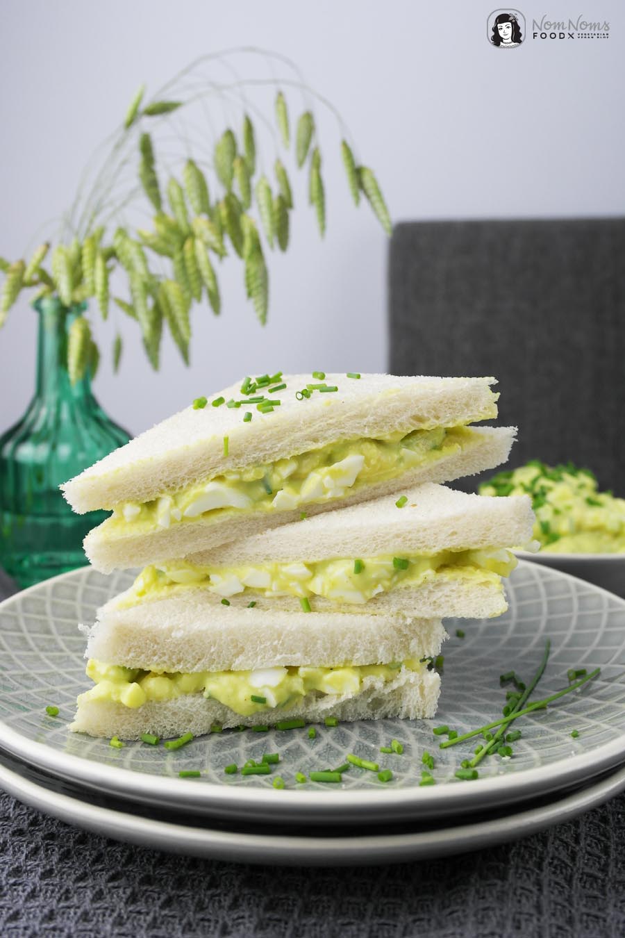 Avocado-Curry-Eiersalat Sandwich