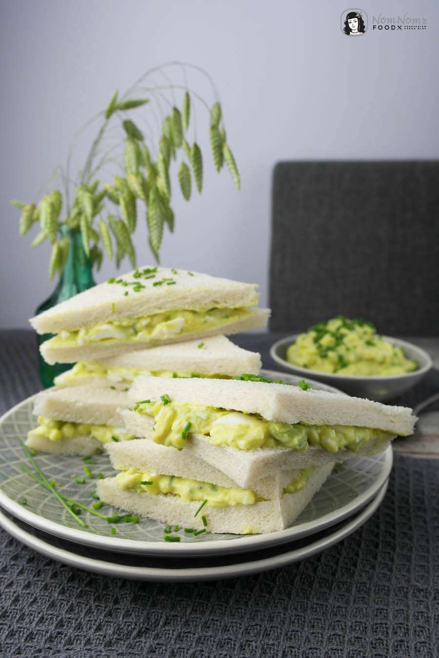 Avocado-Curry-Eiersalat Sandwich