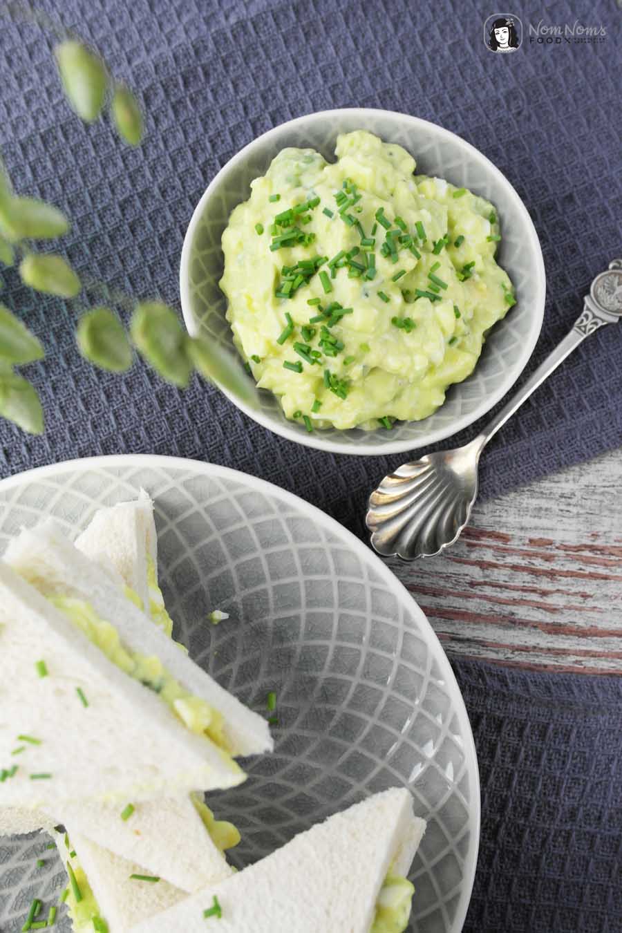 Avocado-Curry-Eiersalat Sandwich