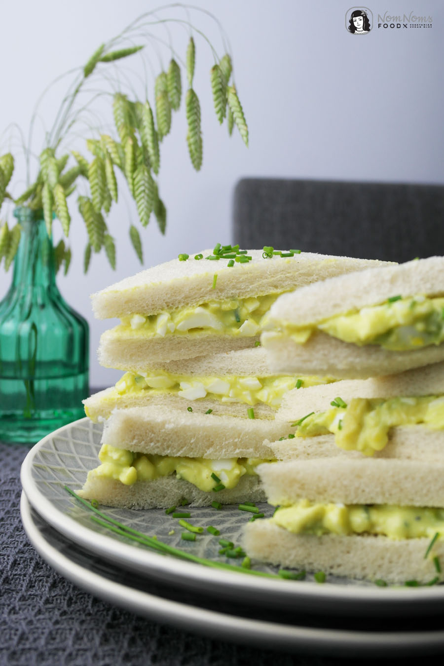 Avocado-Curry-Eiersalat Sandwich