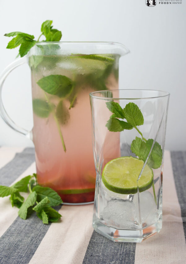 Infused Water | Fruchtiges Wasser mit Granatapfel, Limette und Minze ❤