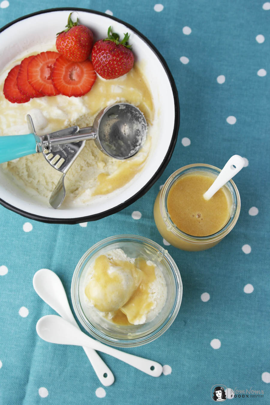 Nur 5 Zutaten: Salz-Karamell Eis / vegan