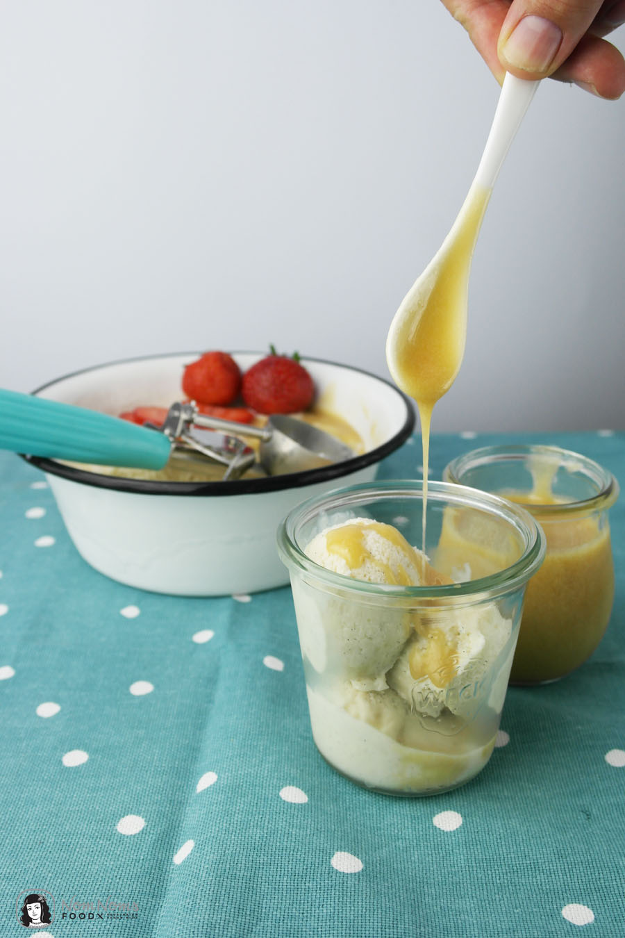 Nur 5 Zutaten: Salz-Karamell Eis / vegan