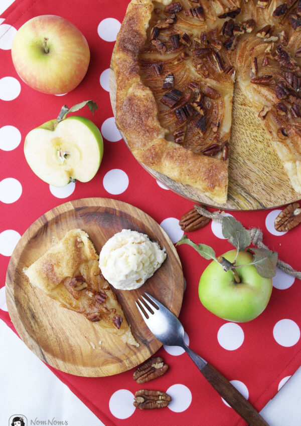 Apfel-Galette mit Pekannüssen | Apfelbäckchen - die große Apfelkuchen-Liebe