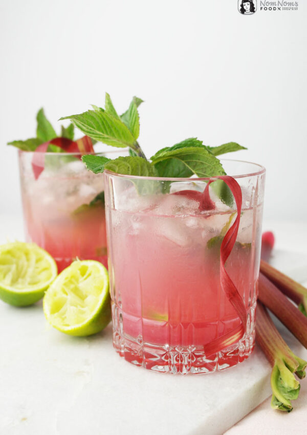Rhabarber-Minze-Mojito & Rhabarber-Minze-Sirup ❤