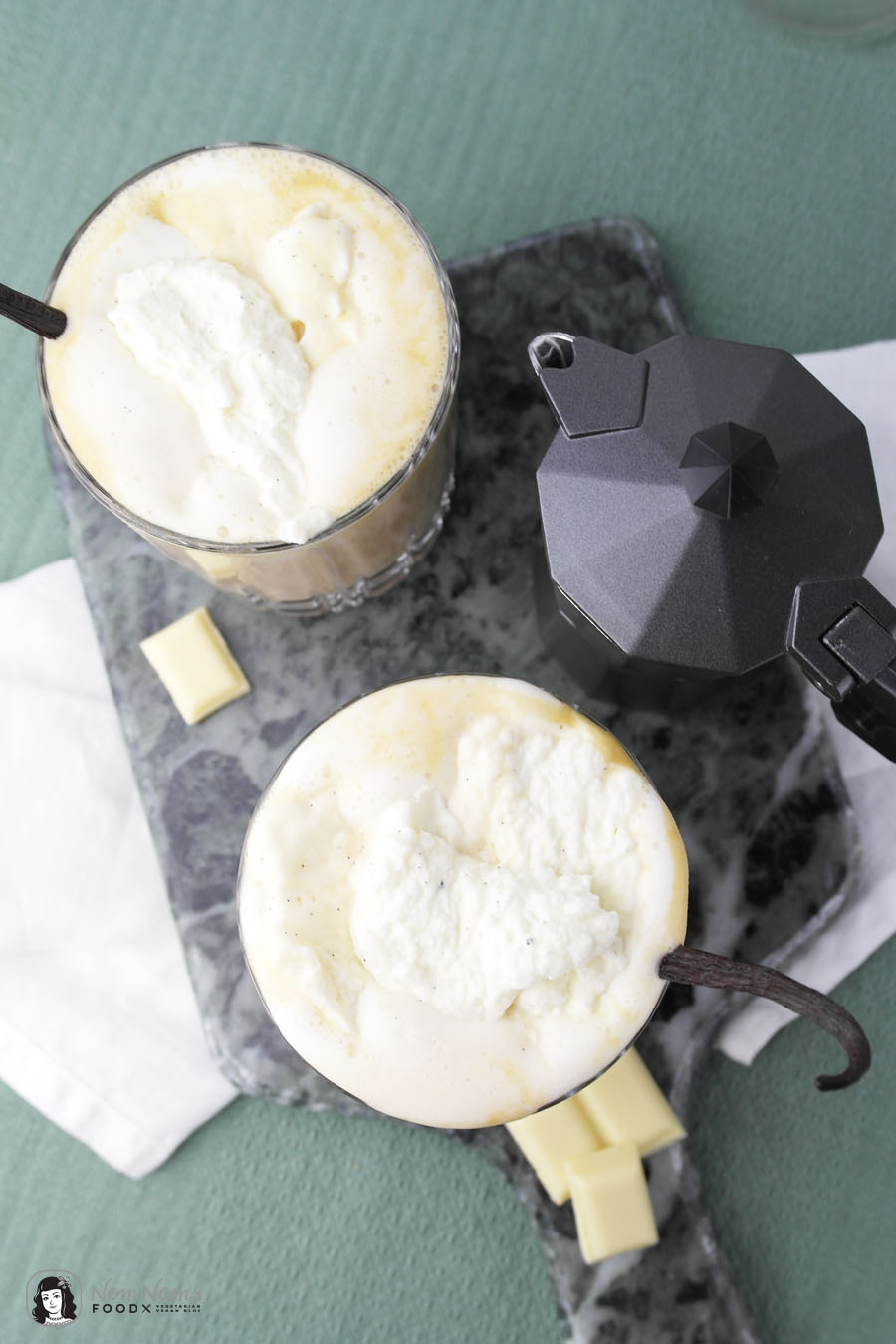White Chocolate Mocha Kaffee mit weißer Schokolade