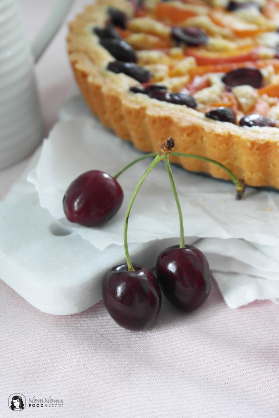 Aprikosen-Kirsch-Tarte mit Frangipane