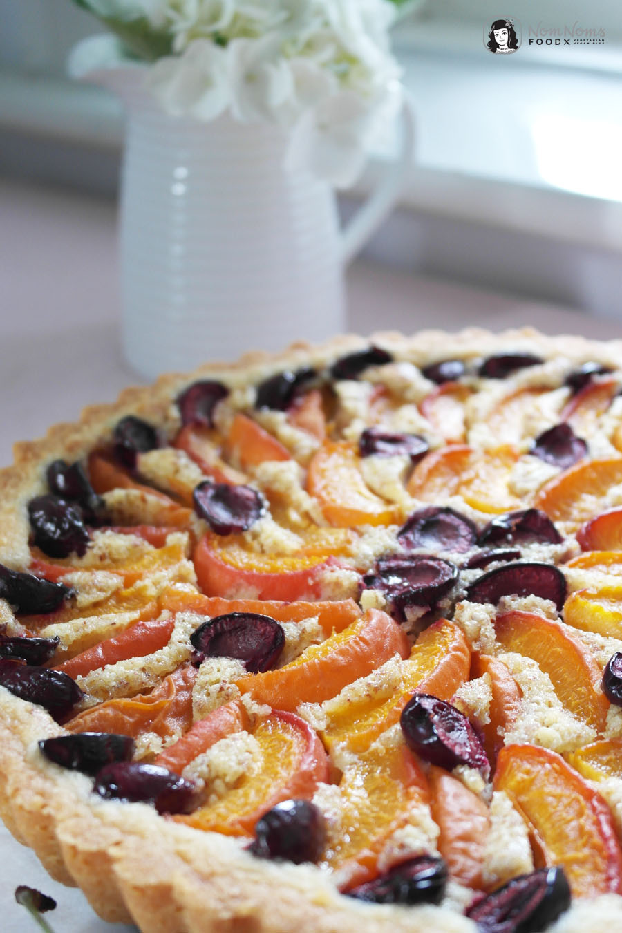 Aprikosen-Kirsch-Tarte mit Frangipane