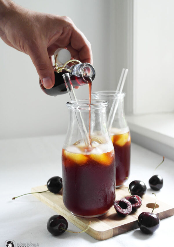 Kirsch-Cold-Brew | Eiskaffee mit Kirschsirup ❤️