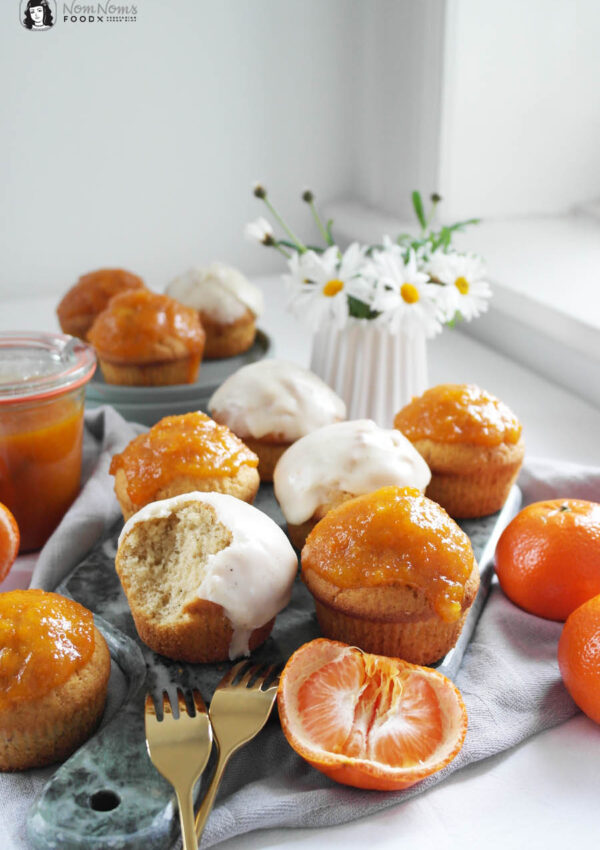 Donut-Muffins mit Mandarinen-Vanille-Marmelade ❤