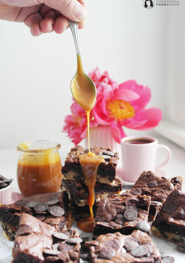 Brownie-Cookies mit Salzkaramell | Salted Caramel Brookies oder auch Slutty Brownies ❤