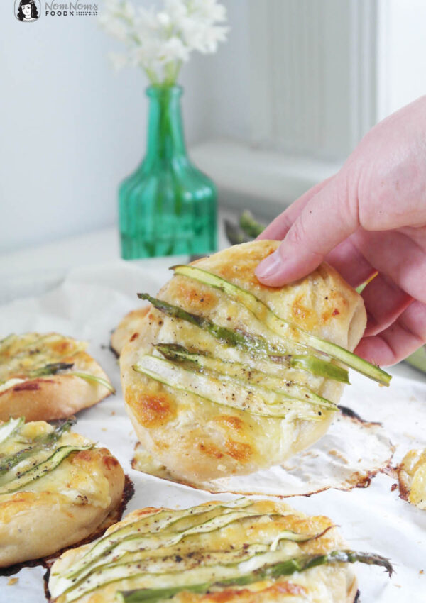 Einfache Grüner-Spargel-Pizza aus nur 6 Zutaten – Fix vom Blech ❤
