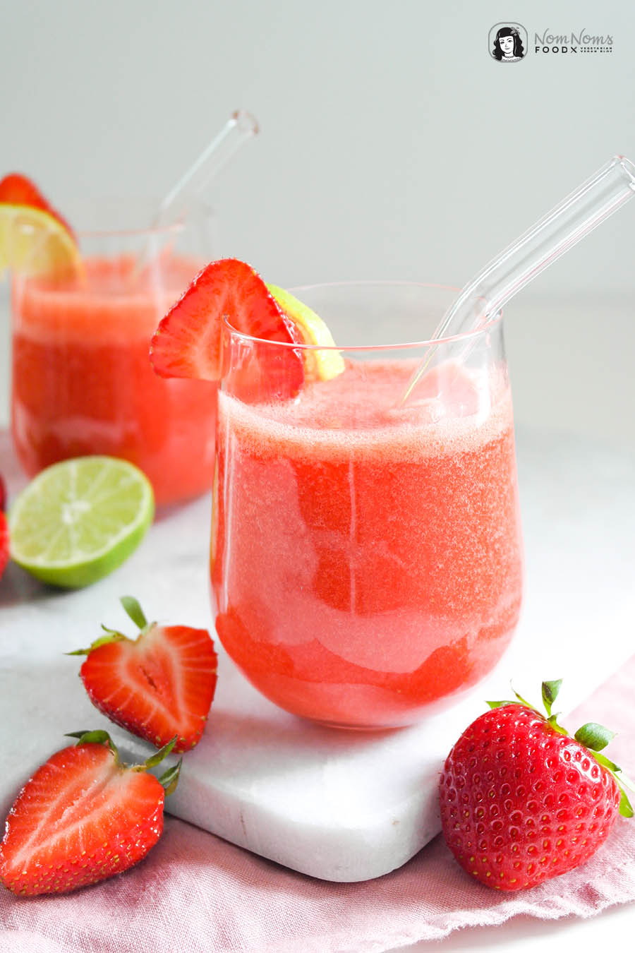 Alkoholfreier Erdbeer-Margarita-Mocktail Cocktail