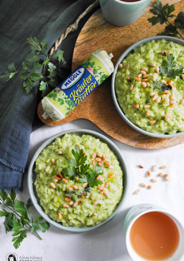 Petersilien-Risotto mit Kräuter-Butter und Pinienkernen ❤