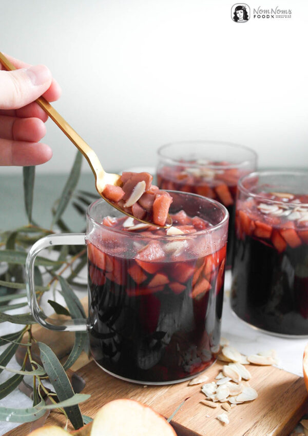 Heißer Kirsch-Punsch mit Äpfeln und Haselnuss wie vom Weihnachtsmarkt ❤