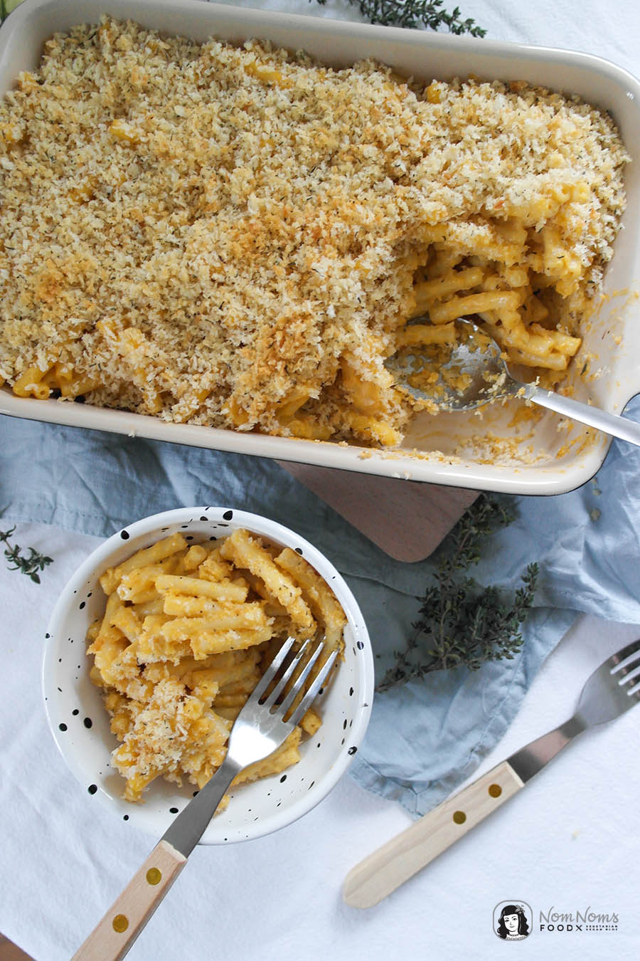 Vegane Mac and Cheese (Makkaroni und Käse) oder auch Pasta mit köstlicher veganer Käse-Soße Veganuary Veganuar
