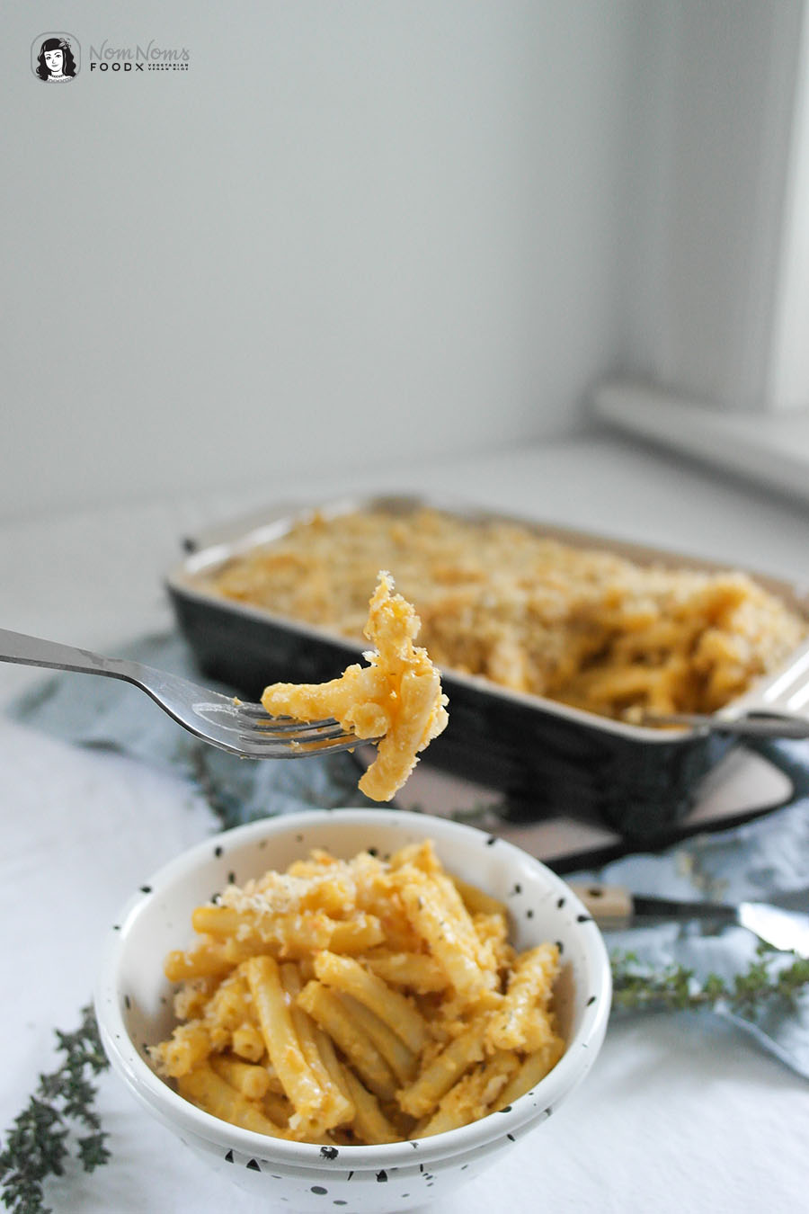 Vegane Mac and Cheese (Makkaroni und Käse) oder auch Pasta mit köstlicher veganer Käse-Soße Veganuary Veganuar