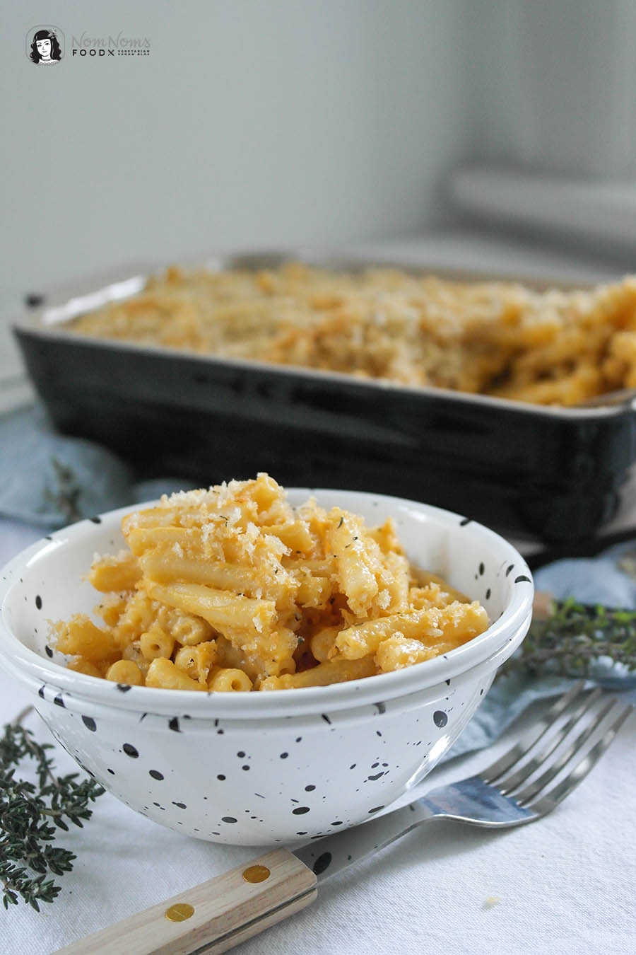 Vegane Mac and Cheese (Makkaroni und Käse) oder auch Pasta mit köstlicher veganer Käse-Soße Veganuary Veganuar