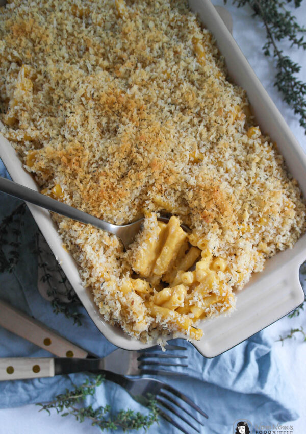 Vegane Mac and Cheese (Makkaroni und Käse) oder auch Pasta mit köstlicher veganer Käse-Soße ❤ Kuechenchaotin X Nom Noms food