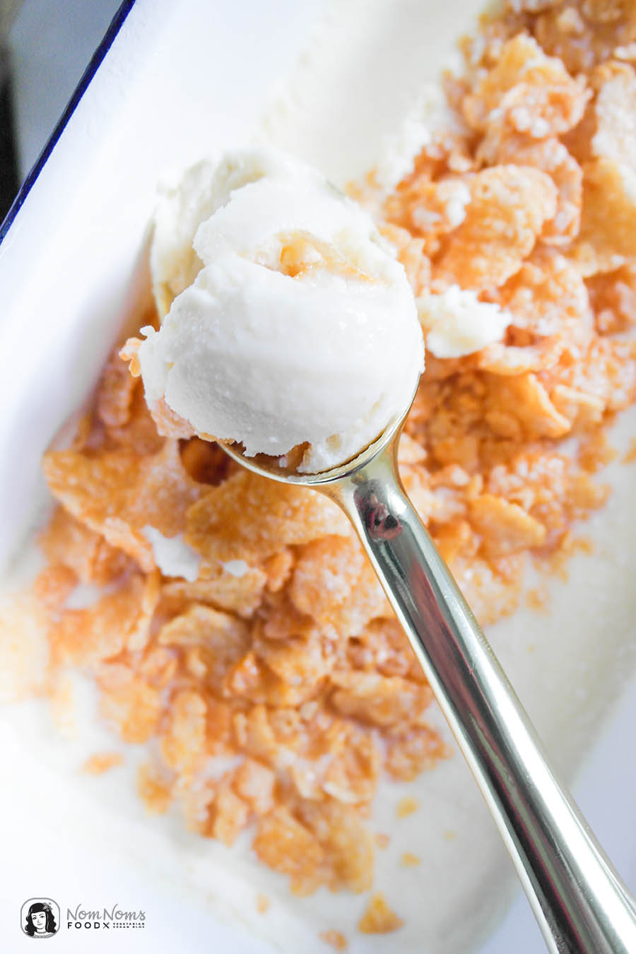 Cornflakes Eiscreme ohne Eismaschine