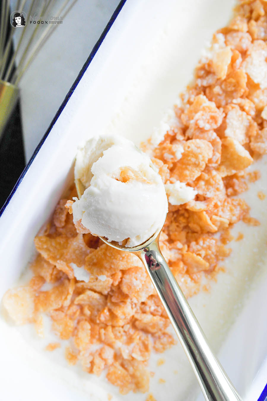 Cornflakes Eiscreme ohne Eismaschine