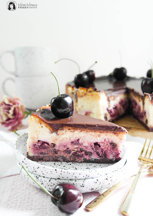 Kirsch-Käsekuchen mit Schokolade Schwarzwälder-Kirsch-Käsekuchen