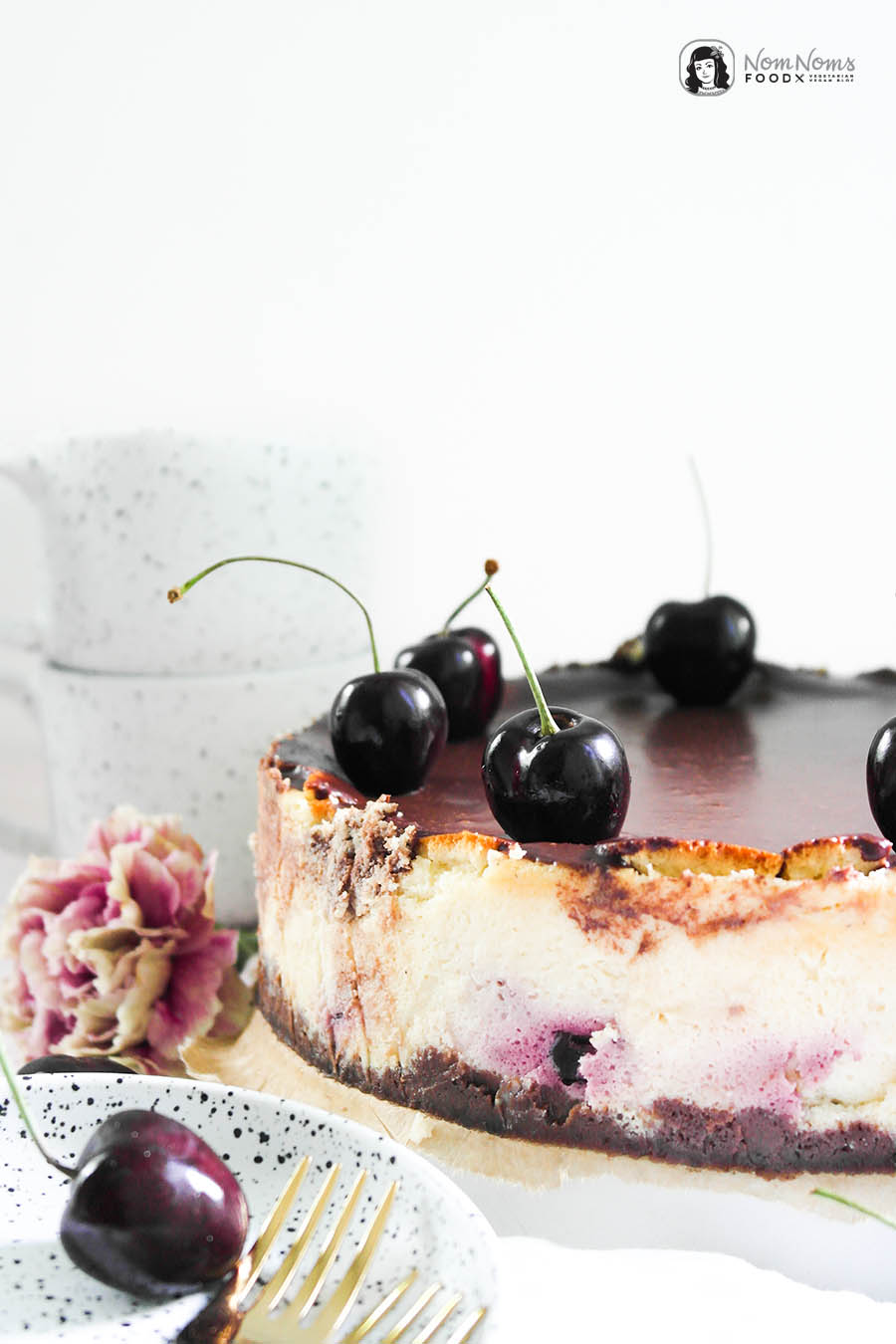 Kirsch-Käsekuchen mit Schokolade Schwarzwälder-Kirsch-Käsekuchen