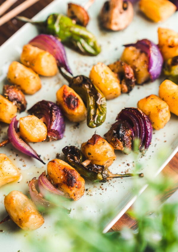 Gnocchi-Grillspieße | Geburtstagsfeier zu 10 Jahren Nom Noms food ❤