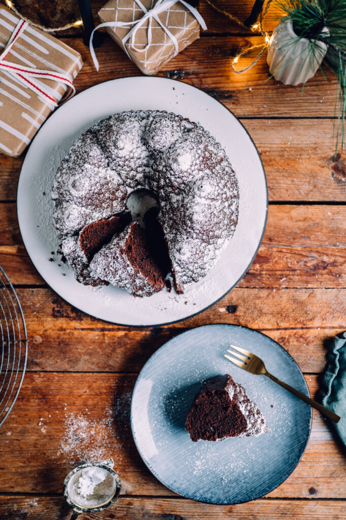 Gugelhupf mit Schoko-Lebkuchen zum Geburtstag Geburtstagsfeier zu 10 Jahren Nom Noms food