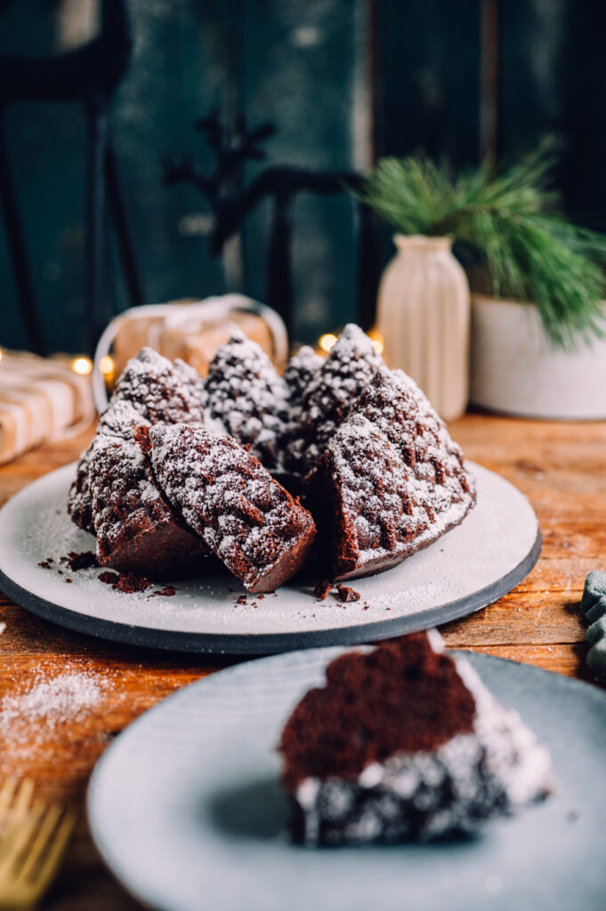 Gugelhupf mit Schoko-Lebkuchen zum Geburtstag Geburtstagsfeier zu 10 Jahren Nom Noms food