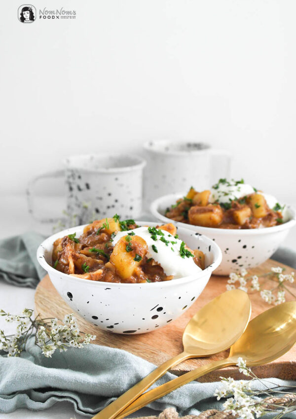 Veganer Schmorkohl-Eintopf (One Pot) mit Kartoffeln ❤