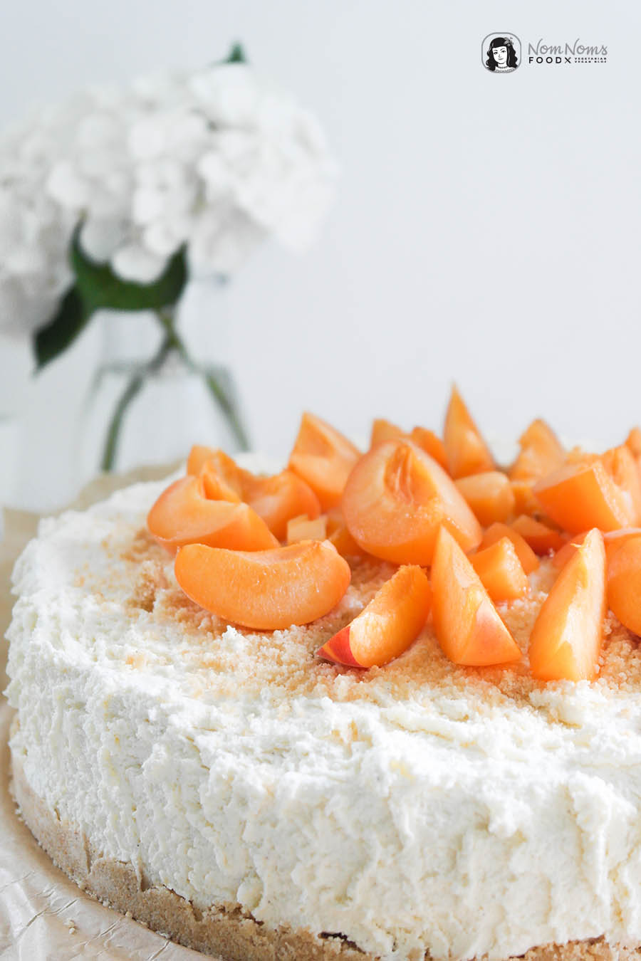 Veganer Aprikosen-Käsekuchen ohne Backen