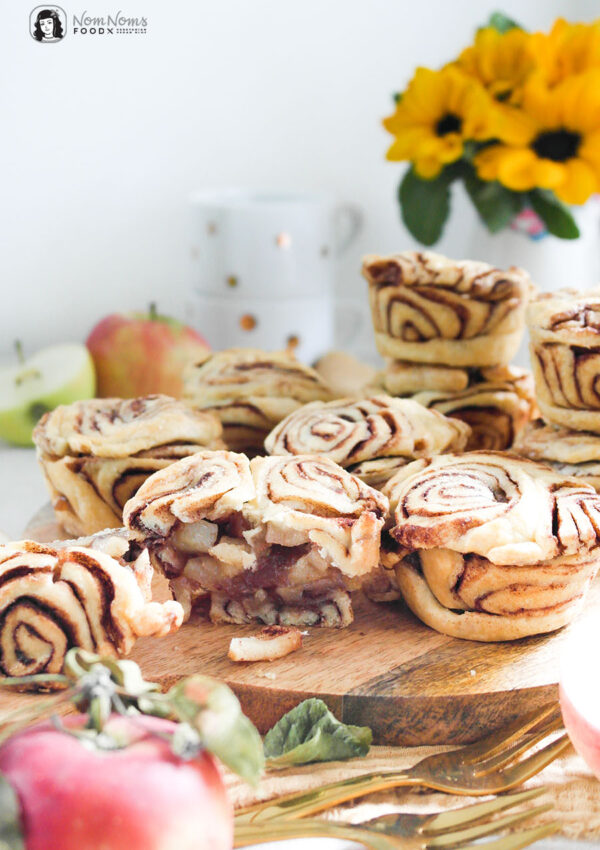 Apfel-Zimtschnecken-Küchlein aus der Muffin-Form ❤