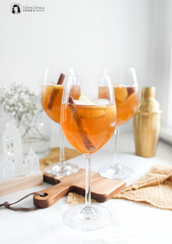 Amaretto Spritz mit Apfelsaft, Ginger Ale und Sekt ❤