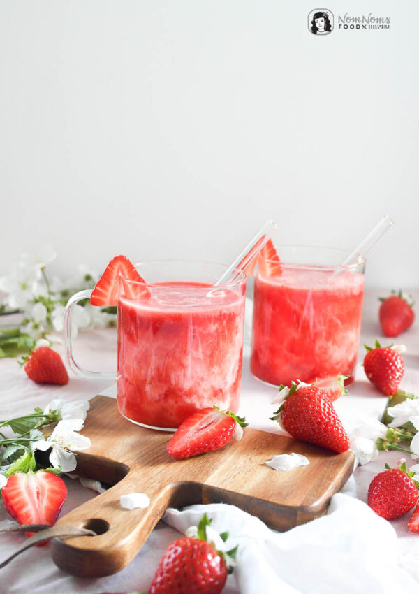Fruchtig-frischer Erdbeer-Kefir-Mocktail ❤