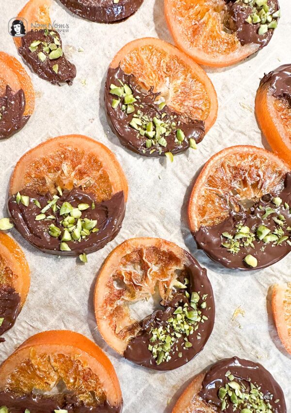 Kandierte Orangen mit Schokolade und Pistazien ❤