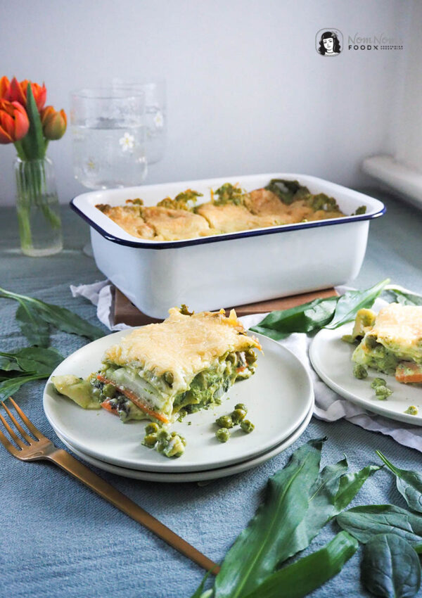 Frühlings-Gemüse-Lasagne mit Bärlauch ❤