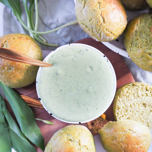 Cremiger Whipped Bärlauch-Feta-Dip ❤