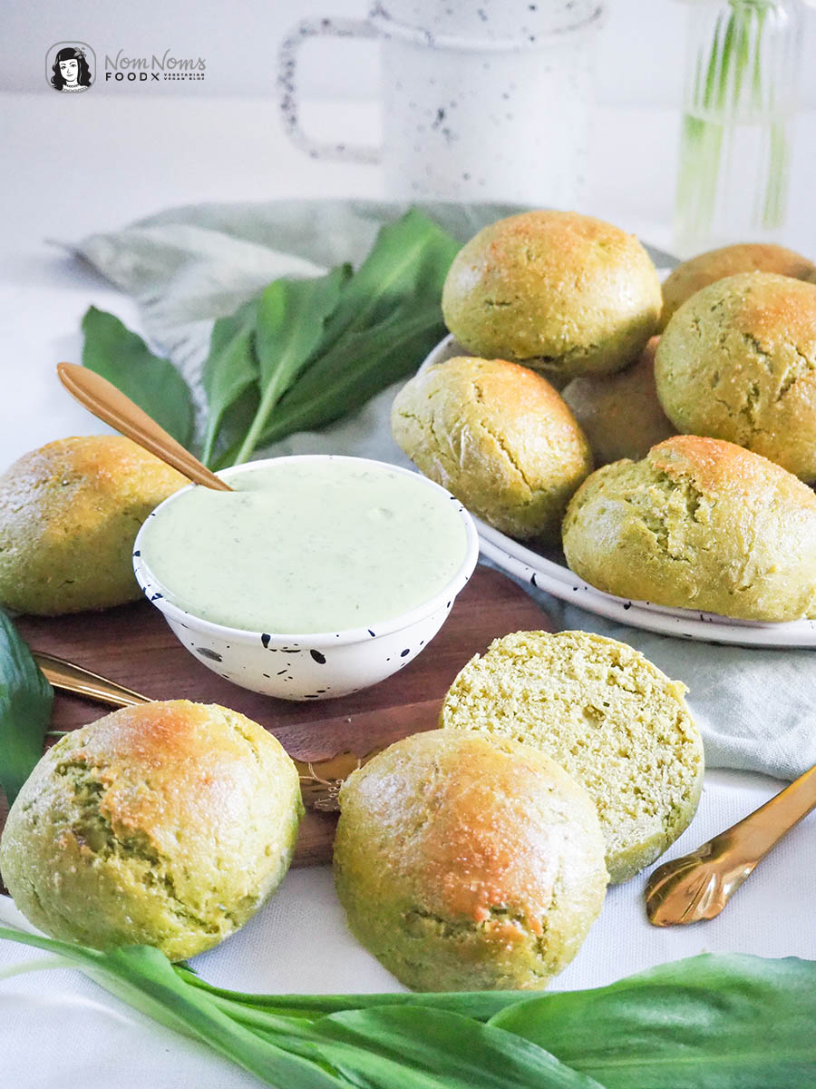 Cremiger Whipped Bärlauch-Feta-Dip