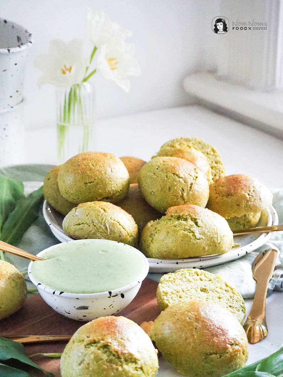 Cremiger Whipped Bärlauch-Feta-Dip