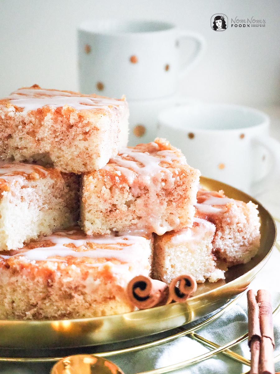 Einfacher Zimtkuchen vom Blech mit Zimt-Zucker
