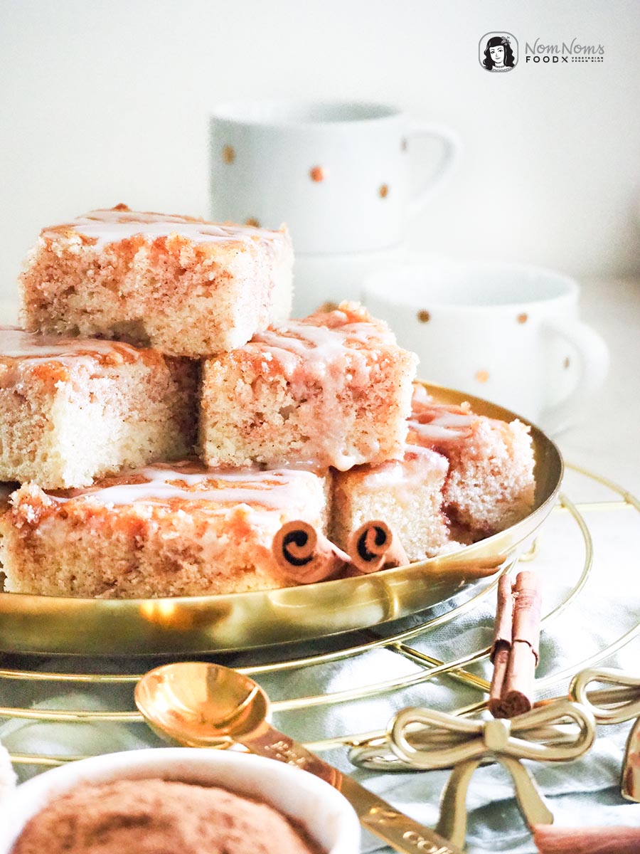 Einfacher Zimtkuchen vom Blech mit Zimt-Zucker