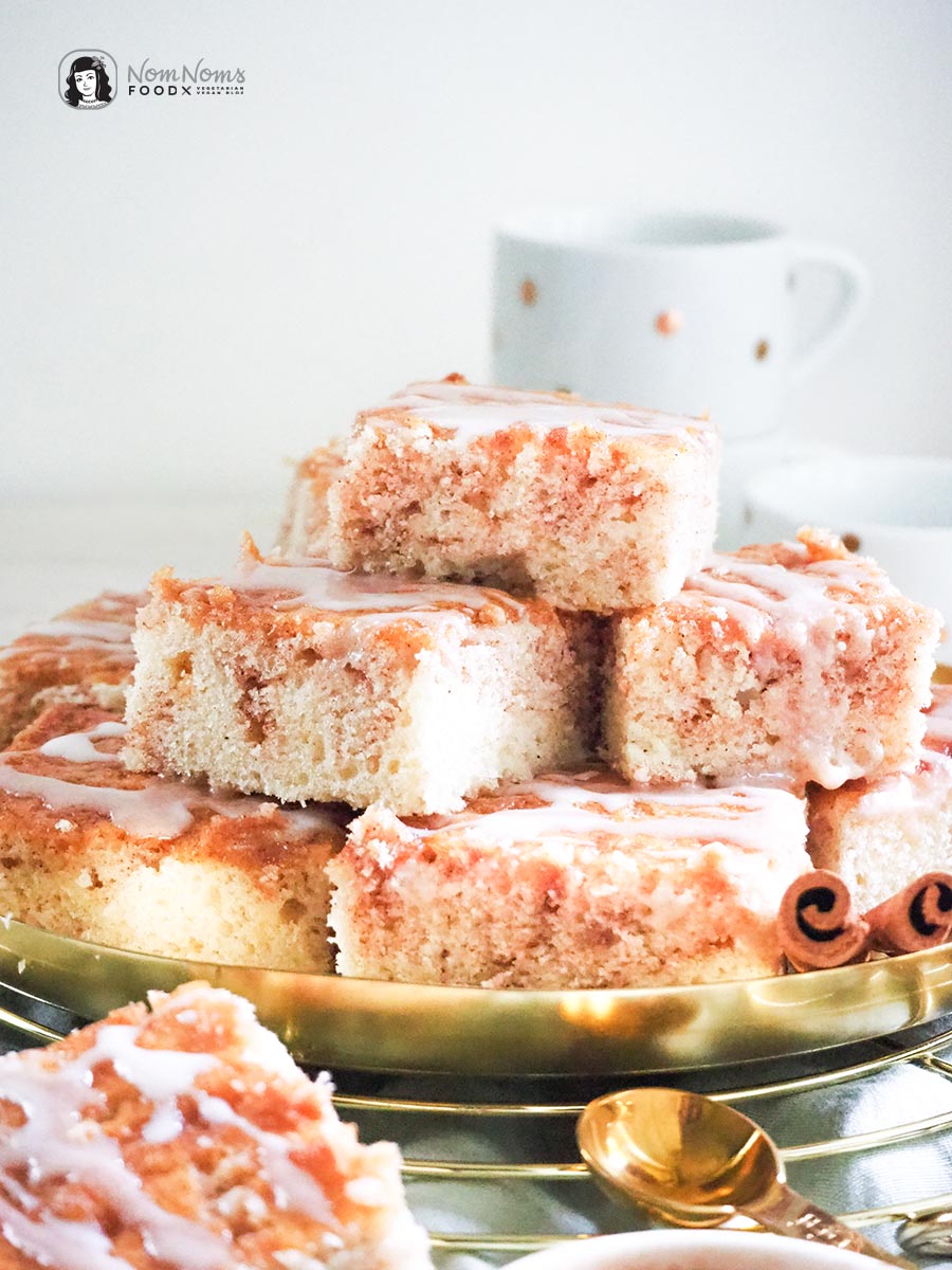 Einfacher Zimtkuchen vom Blech mit Zimt-Zucker