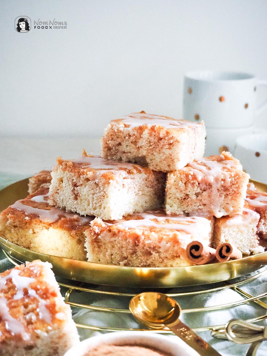 Einfacher Zimtkuchen vom Blech mit Zimt-Zucker