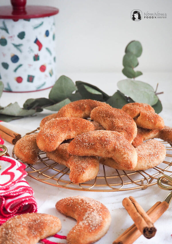 Vegane Zimt-Kipferl Vanillekipferl mit Zimt